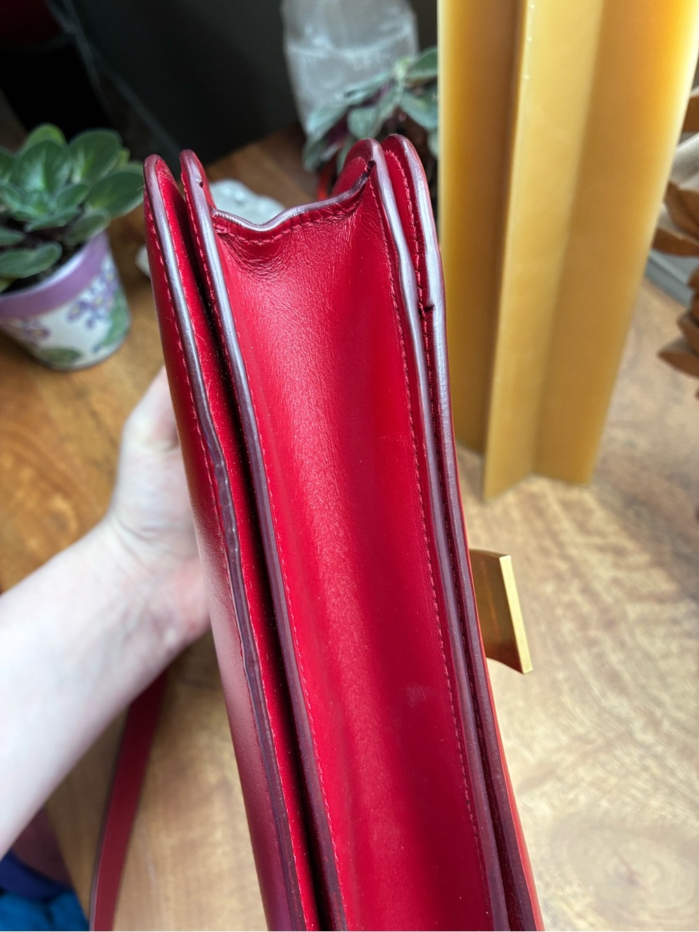Celine Classic Box Bag - Red Medium - Picture 14 of 16